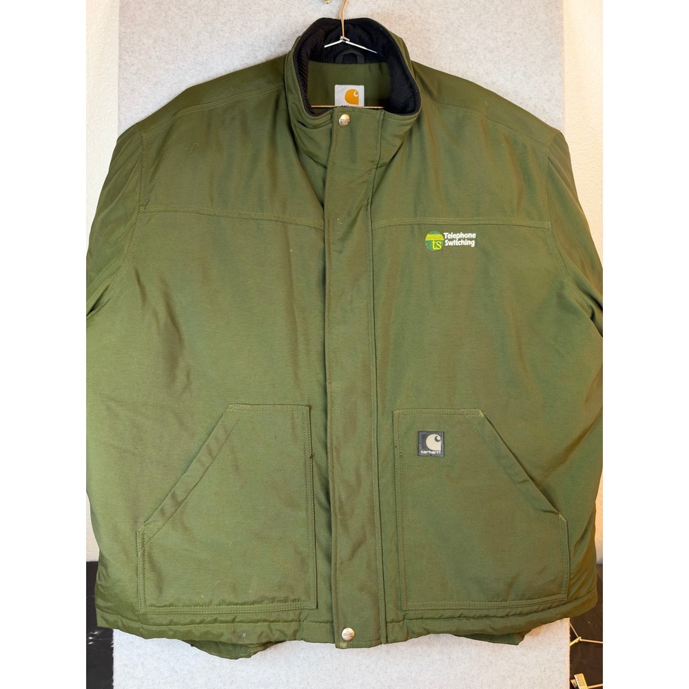 Carhartt J174 PGN Extremes Arctic Jacket Mens XL Green Quilted Insulated Coat